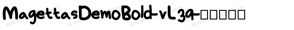 MagettasDemoBold-vL39字体转换
