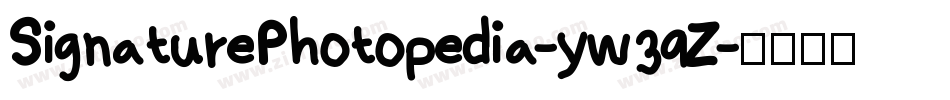 SignaturePhotopedia-yw39Z字体转换