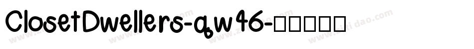 ClosetDwellers-qw46字体转换