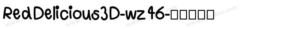 RedDelicious3D-wz46字体转换