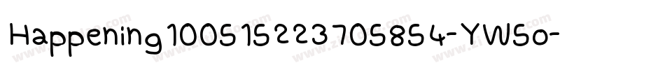 Happening100515223705854-YW5o字体转换