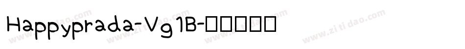 Happyprada-Vg1B字体转换