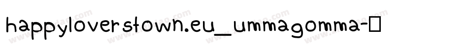 happyloverstown.eu_ummagomma字体转换