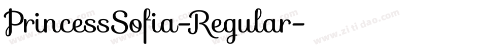 PrincessSofia-Regular字体转换