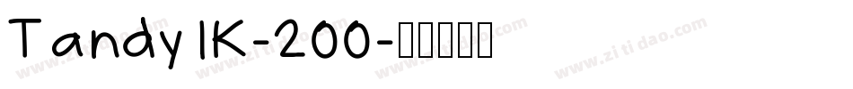 Tandy1K-200字体转换