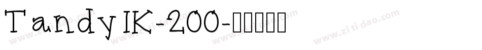 Tandy1K-200字体转换