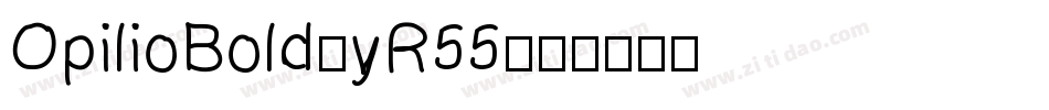 OpilioBold-yR55字体转换