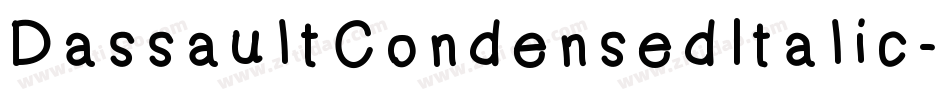 DassaultCondensedItalic-a605字体转换