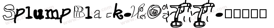 SplumpBlack-KO77字体转换