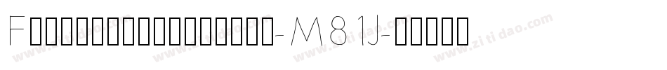 Funkysquareblocks-M81J字体转换