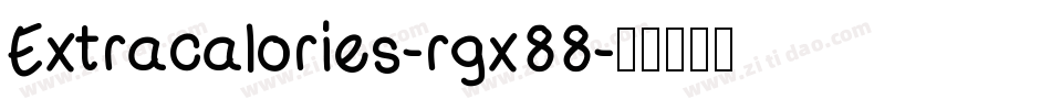 Extracalories-rgx88字体转换