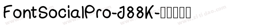 FontSocialPro-J88K字体转换