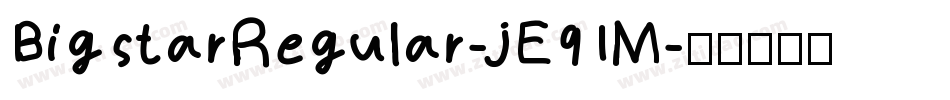 BigstarRegular-jE91M字体转换