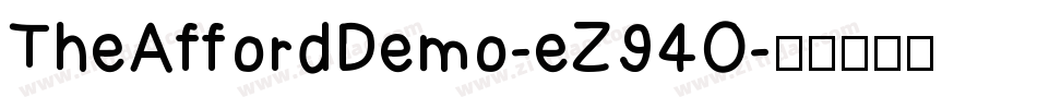 TheAffordDemo-eZ94O字体转换