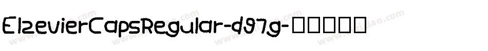 ElzevierCapsRegular-d97g字体转换