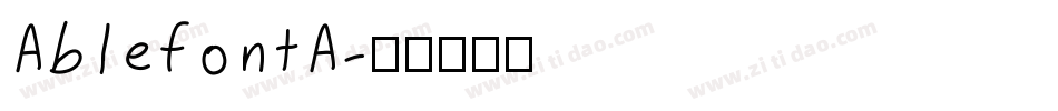 AblefontA字体转换