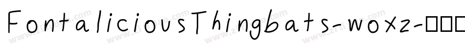 FontaliciousThingbats-woxz字体转换