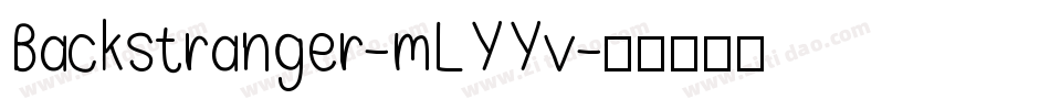 Backstranger-mLYYv字体转换