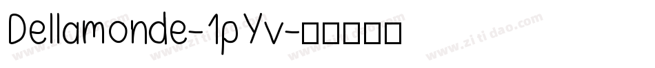 Dellamonde-1pYv字体转换