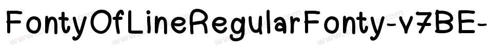 FontyOfLineRegularFonty-v7BE字体转换