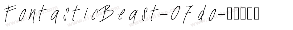 FontasticBeast-O7do字体转换