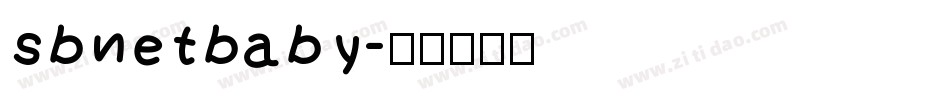 sbnetbaby字体转换