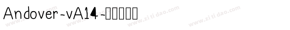Andover-vA14字体转换