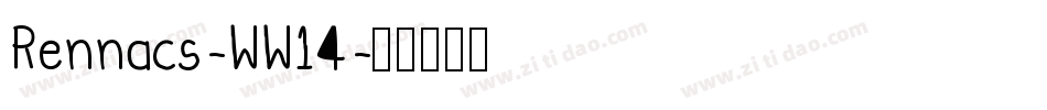 Rennacs-WW14字体转换