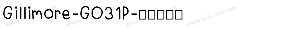 Gillimore-GO31P字体转换