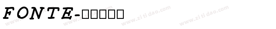 FONTE字体转换