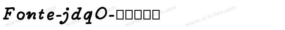 Fonte-jdqO字体转换