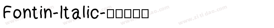 Fontin-Italic字体转换