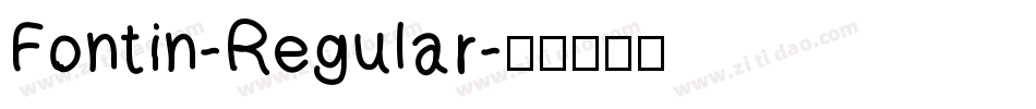 Fontin-Regular字体转换