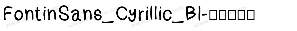 FontinSans_Cyrillic_BI字体转换