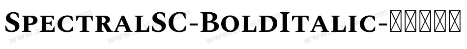 SpectralSC-BoldItalic字体转换