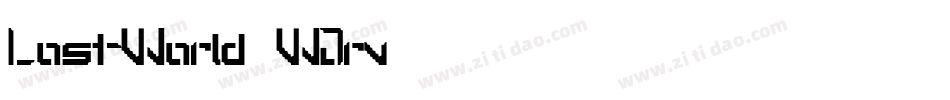 LostWorld-WJrv字体转换