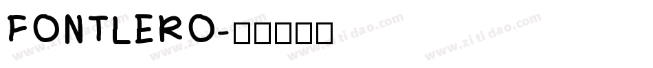 FONTLERO字体转换