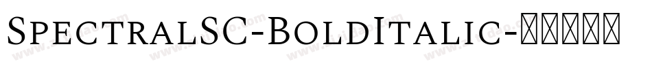 SpectralSC-BoldItalic字体转换