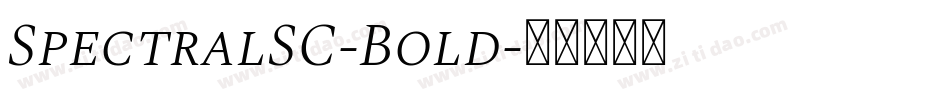 SpectralSC-Bold字体转换