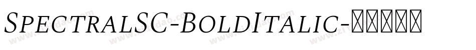 SpectralSC-BoldItalic字体转换