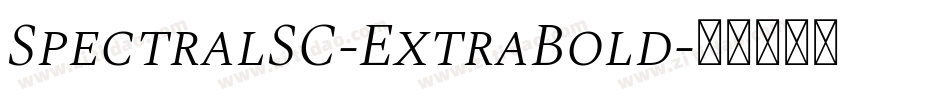SpectralSC-ExtraBold字体转换