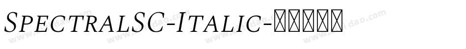 SpectralSC-Italic字体转换