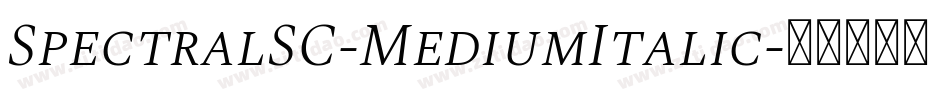 SpectralSC-MediumItalic字体转换