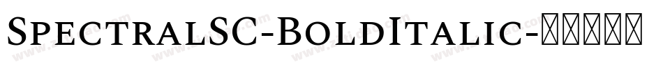 SpectralSC-BoldItalic字体转换