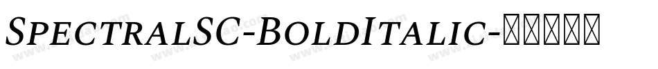 SpectralSC-BoldItalic字体转换
