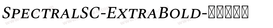 SpectralSC-ExtraBold字体转换