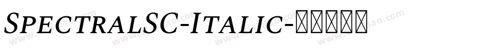 SpectralSC-Italic字体转换