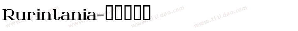 Rurintania字体转换