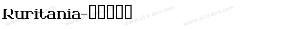 Ruritania字体转换