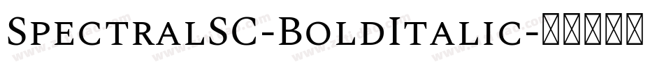 SpectralSC-BoldItalic字体转换